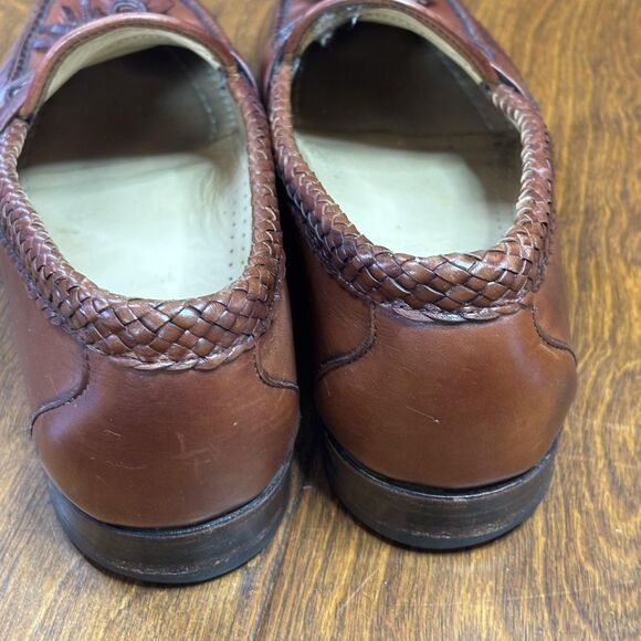 Allen Edmonds Maxfield Shoes Mens‎ Size 9.5 Brown Tassel Dress Loafers Made USA